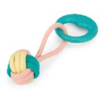 Petface Little Rope Ball Dog Toy with Handle – Interactive
