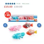 Pets Alive Robo Axolotl and Robo Fish 4 Pack – Styles Vary