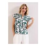 Phase Eight Rena Blouse – Green Floral Print