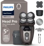 Philips Head Shaver Pro 9000 Series – 360 Flexing Head & ComfortCut Blades for Clean Shave, Model HS9980/15 – Prime Exclusive