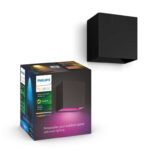 Philips Hue Resonate Downward Outdoor Wall Light, Black