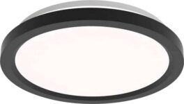 Philips LED Remote Control Dimmable Ceiling Light, Round, 30cm – Black – 2 Pack