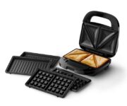 Philips Sandwich Maker 5000 Series, 3 plate sets, paninis & waffles, 750W