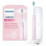 Philips Sonicare 3100 Electric Toothbrush – Travel Case, Sugar Rose, Model HX3673/11