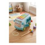Piano School Bus Hand-Eye Coordination Toy – Blue