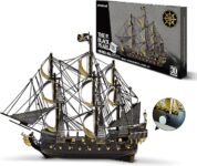 Piececool Metal 3D Puzzle, Refrigerator Magnet Series, Model Kits for Adults to Build,3D Metal Model Kit 3d Puzzles Jigsaw,304 Stainless Steel, Assembly is required, Difficulty level 1 (Black Pearl)