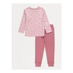Pink Polka Dot Long Sleeve Pyjamas