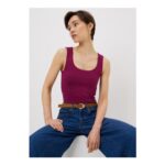 Pink Polyamide Fitted Vest Top 8