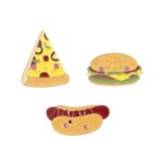 Pizza and Burger Pins 3 Pack