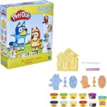 Play-Doh Bluey Make n Mash Costumes Playset for Toddlers, Non-Toxic Modelling Compound Set with 11 Cans, Creative Toys for 3 Year Old Kids