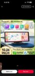 Podofo 10.26 Inch Portable Smart Car Multimedia Player Wireless CarPlay Android Auto Voice Control Rear View Camera