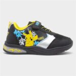 Pokémon Kids Black Light Up Easy Fasten Trainer
