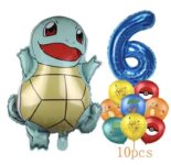 Pokémon Number/Numerical Balloons Squirtle/ Venusaur or Charizard (1-15 years) Free Delivery Over £15 Sold By Amazon Haul