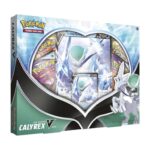 Pokémon TCG: Ice Rider Calyrex V Box 4 Booster Pack, 1 Promo Card & 1 Foil Oversize Card – Invite only
