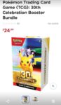 Pokémon Trading Card Game (TCG): 30th Celebration Booster Bundle (buy in store only – selected locations)