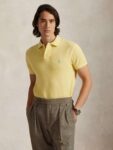 Polo Ralph Lauren Cotton Regular Fit Short Sleeve Mesh Polo Shirt – Corn Yellow (Size M & L) – Free Click and Collect