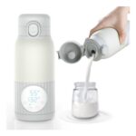 Portable 380ml Baby Bottle Warmer, USB-C, Leak-Proof