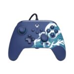 PowerA Advantage Wired Controller for Xbox Series XS – Aqua Wave, gamepad, wired video game controller, gaming controller, USB-C