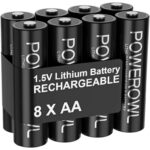 Powerowl – AA Rechargeable Batteries, 1.5V Lithium Batteries 3600mWh 8 Pack – Sold by NengWo-EU / FBA