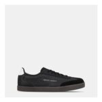 Pretty Green Mens Moorgate Leather Court Trainers