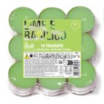Prices Candles Petali Lime & Basil Tealights Pack of 18