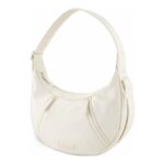 Prite Crescent & Half Moon Crossbody Bag Waterproof Nylon Beige