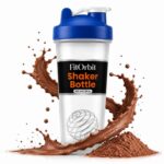 Protein Shaker Bottle, 600ml with Wire Mixing Ball, Leak-Proof, BPA-Free