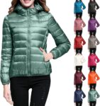 Puffer Jackets for Women Winter Packable Lightweight Down Jacket with Hood