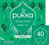 Pukka Herbs Three Mint Herbal Tea, 40 Teabags, Caffeine Free, For Digestion (£4.99 max s&s) – Prime Exclusive