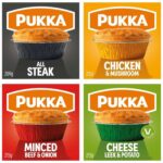 Pukka Pies All Steak Pie 209g – Chicken & Mushroom Pie 212g – Minced Beef & Onion Pie 215g – Veggie Leek & Potato Pie 213g – Nectar price
