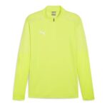 Puma Mens Teamfinal Training 1/4-Zip Fleece (ELECTRIC LIME)
