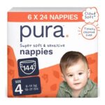 Pura Nappy Size 4 (814kg) 144 Count Sensitive Skin – £26.01 S&S Voucher