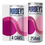 Purdeys Natural Energy Berry & Dragon Fruit 250ml Can (4) – £3.15 S&S Voucher