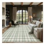 PureCozy Green Washable Living Room Rug 200×300 Cm