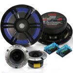 Pyle 6.5 Component Speakers for Car Audio – 2 Pair Kit Includes Pair of Crossover Networks and 1 Aluminum Tweeters