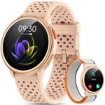 Quican Smart Watch, 1.27 Round, Answer/Make Call, Pink (voucher & discount at checkout) Sold by Quican / FBA