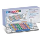 Qwerkey Colour-Coded Mechanical Keyboard, BT5.0, 2.4GHz & USB-C