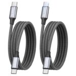 RAVIAD 240W USB C to USB C Charger Cable 2- Pack 1m PD Type C Charge Cable – collect voucher – Sold by LGX DIRECT / FBA