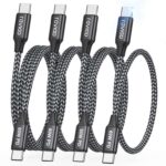 RAVIAD USB C to USB C Cable Charger 60W 4- Pack 0.5/1/1/2M USBC to USBC – collect voucher – Sold by LGX DIRECT / FBA