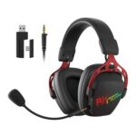RK Royal Kludge HG103 Gaming Headset, Over-Ear, 2.4GHz/BT/Wired, Black