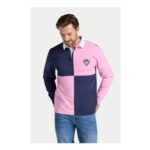 Raging Bull Harlequin Panel Rugby Shirt – Pink