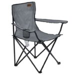 Rainberg Folding Camping Chairs, Comfortable Heavy Duty Structure, Extra Wide Garden Chair with Hard Armrest