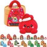 Random 1 PC Blind Box, 10cm Christmas Throw Pillow Christmas Decor, Giant Dumpling Throw Pillow Cute Plush Stuffed Steamed Pillow Home Decor for Sofa Bedroom ChristmasXams Random 1 PC