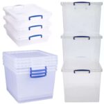 Really Useful Stackable Storage Boxes W/ Clip-on lids 3 x 10.5L / 3 x 33.5L – £19.99 / 3 x 83L – £36 / 2 x 64L 1 x 42L – £39 – Free C&C