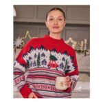 Red Fairisle Pattern Matching Family Christmas Jumper, XL Only