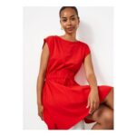 Red Jersey Mini Summer Dress – Sizes 12-24 Available