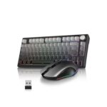 RedThunder K75 75% Wireless Keyboard & Optical Mouse, 3-Mode 2.4G/BT/USB-C