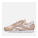 Reebok Womens Classic Nylon Trainers Pink Stucco/Footwear White/Footwear White