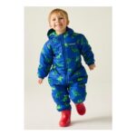 Regatta Dark Blue Penrose Waterproof Puddlesuit (6-72 Months) 1-1.5 Yrs
