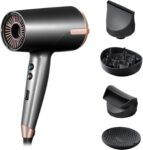 Remington ONE Dry and Style Hair Dryer (Salon Performance, 4 Attachments – Precision Styling (2 Diffusers, Flyaway, Slim Concentrator) – Compact, Dual Ionic System, 8 Heat Speed Settings, 2000W) D6077